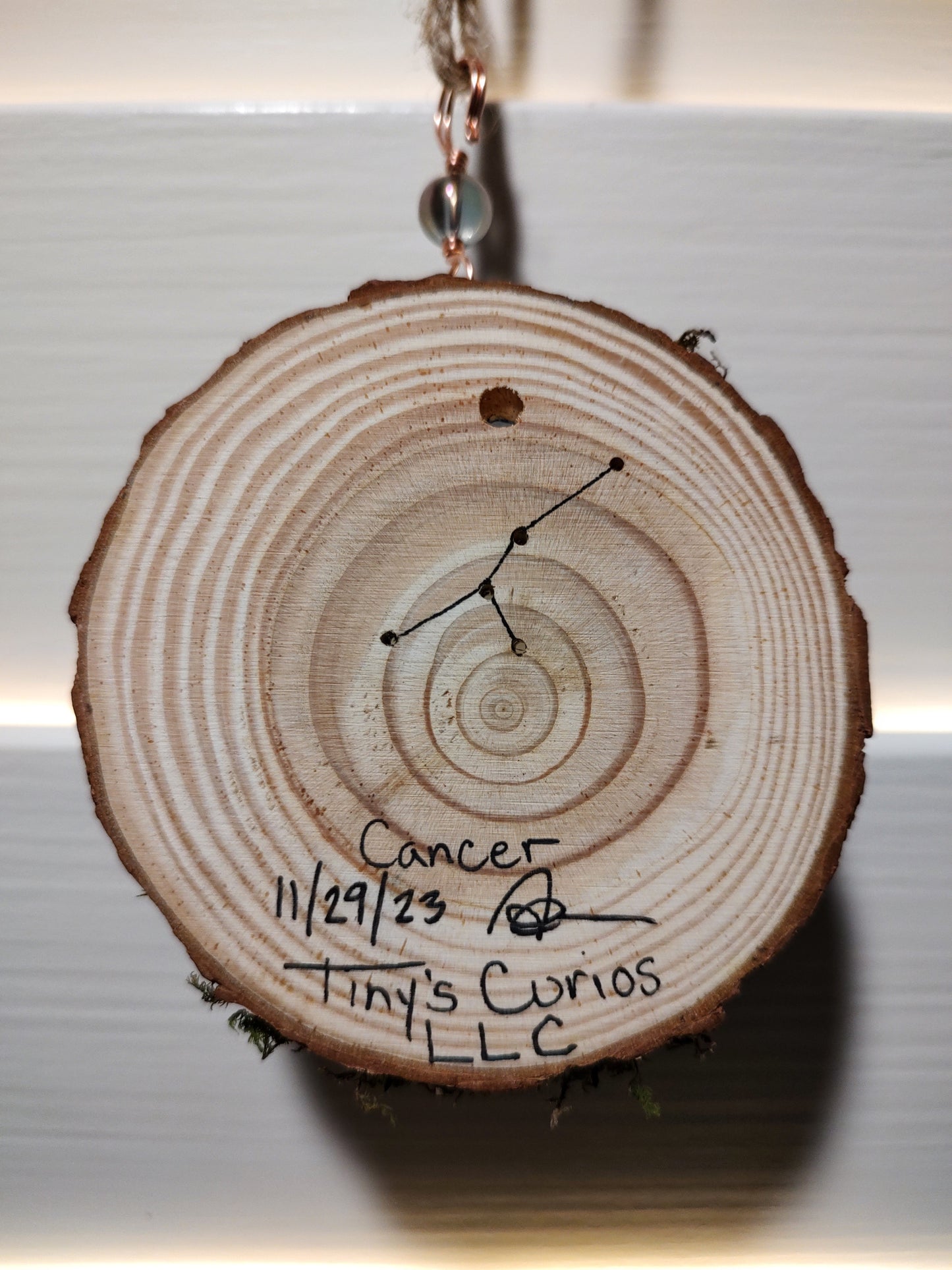 Cancer Constellation Bat Ornament '23