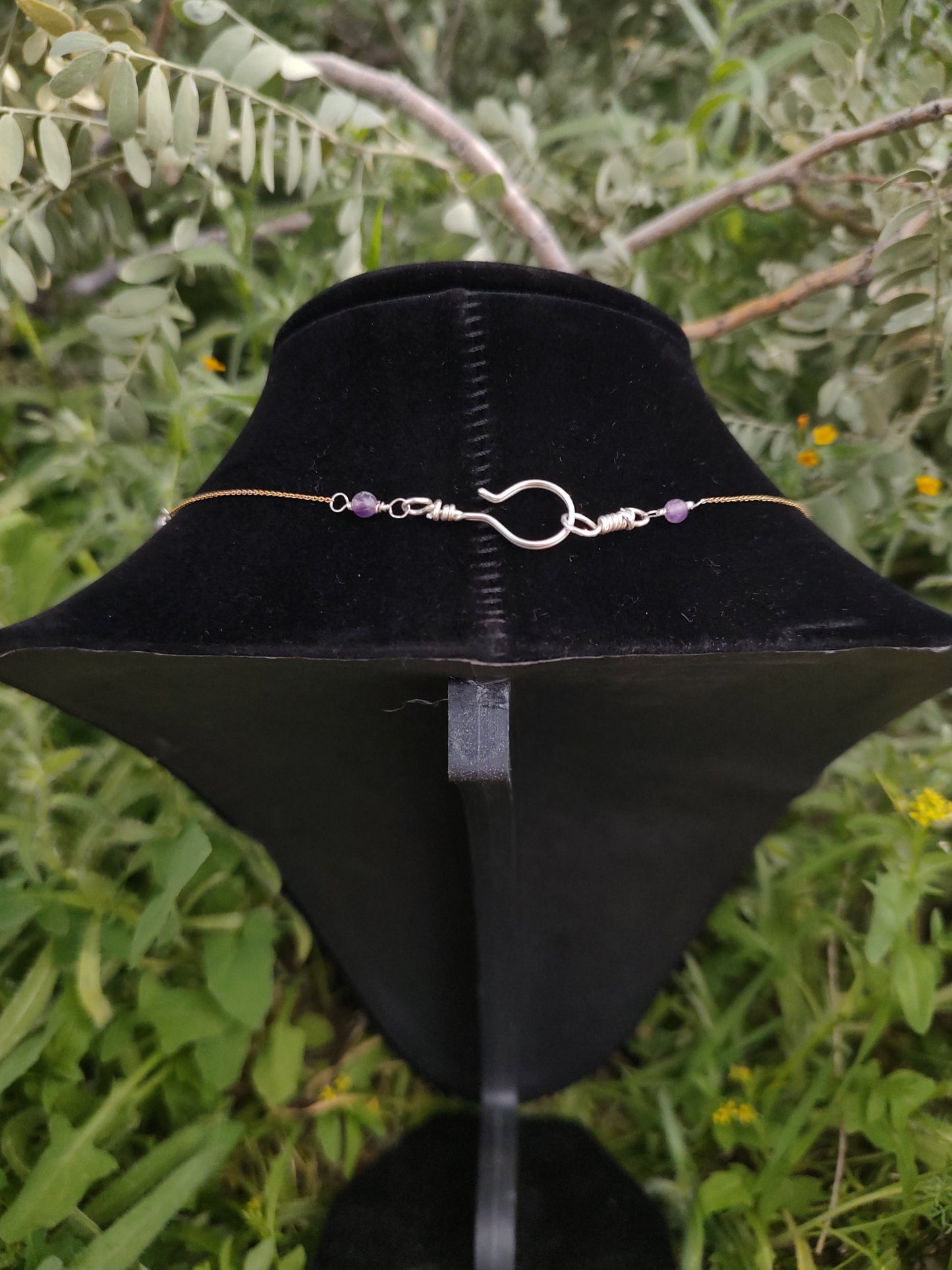 Gold/Silver Amethyst Necklace
