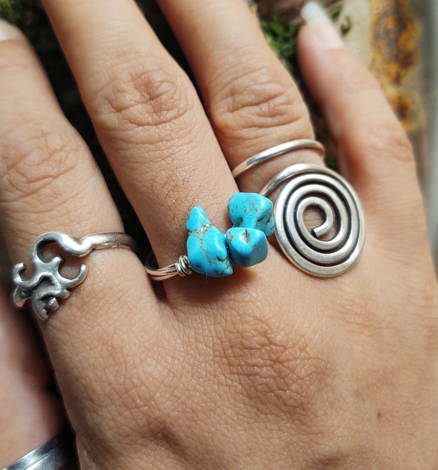 Silver Turquoise Rings