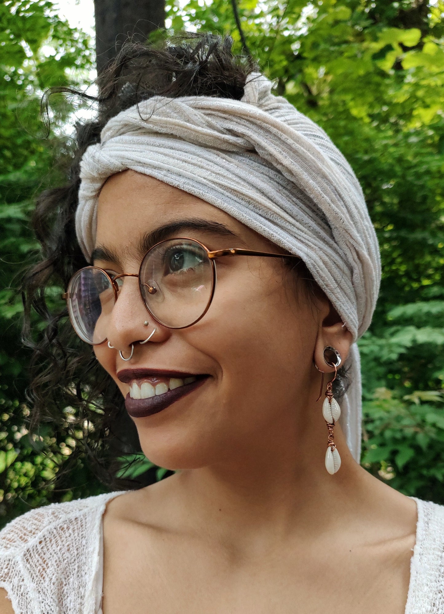2-Tier Cowrie Shell Earrings