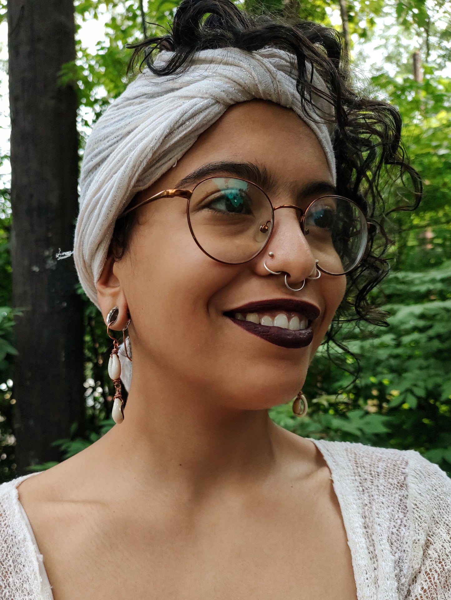 2-Tier Cowrie Shell Earrings